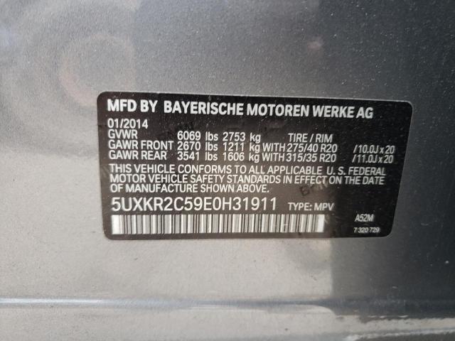 Photo 10 from auction – 2014 BMW X5 SDRIVE3 with VIN 5UXKR2C59E0H31911