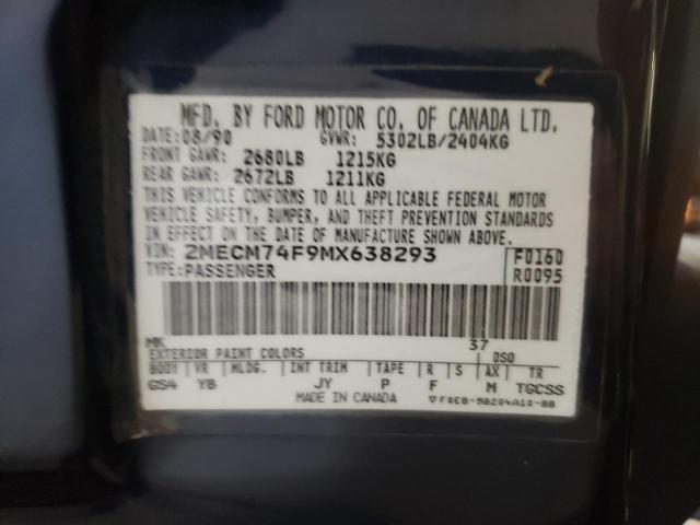 Photo 10 from auction – 1991 MERCURY GRAND MARQ with VIN 2MECM74F9MX638293