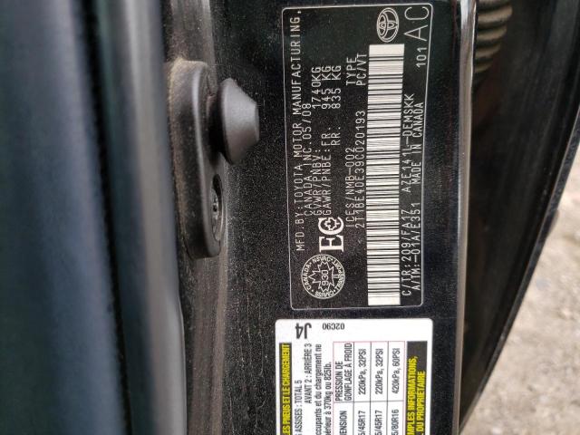 Photo 10 from auction – 2009 TOYOTA COROLLA XR with VIN 2T1BE40E39C020193