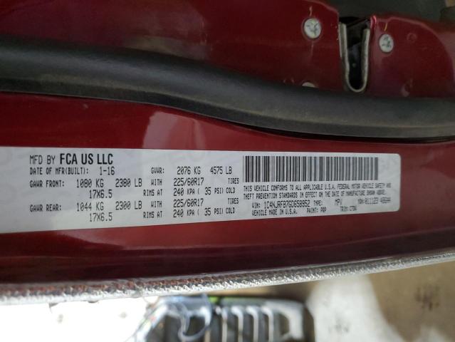 Photo 10 from auction – 2016 JEEP PATRIOT LA with VIN 1C4NJRFB7GD658952