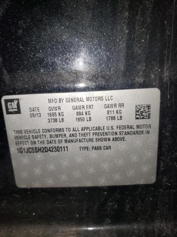 Photo 10 from auction – 2013 CHEVROLET SONIC LT with VIN 1G1JC5SH2D4230111