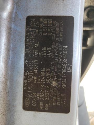 Photo 10 from auction – 2008 KIA SORENTO EX with VIN KNDJD736485844624