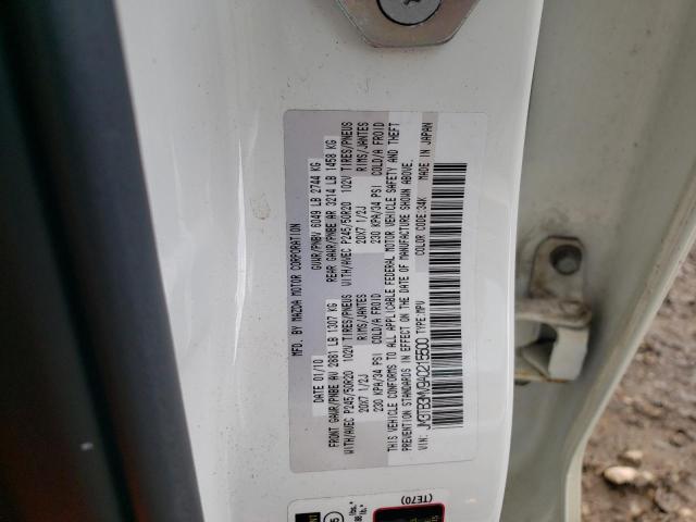 Photo 10 from auction – 2010 MAZDA CX-9 with VIN JM3TB3MV9A0215500