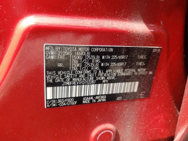 Photo 10 from auction – 2015 TOYOTA RAV4 LE with VIN JTMBFREV1FD152287