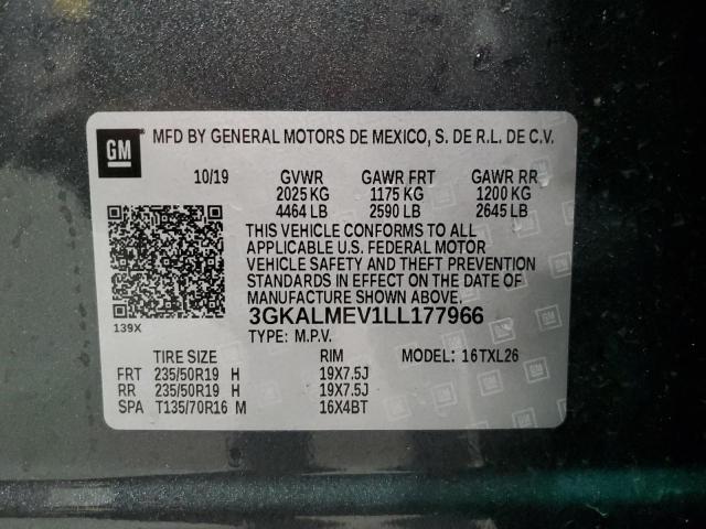 Photo 10 from auction – 2020 GMC TERRAIN SL with VIN 3GKALMEV1LL177966