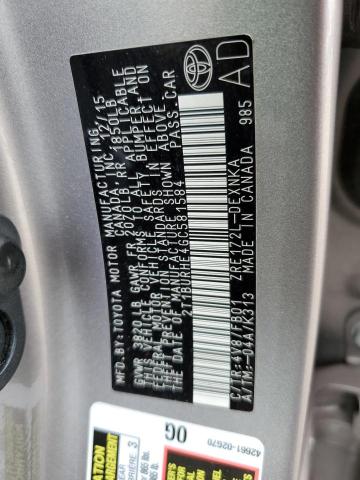 Photo 10 from auction – 2016 TOYOTA COROLLA L with VIN 2T1BURHE4GC581584