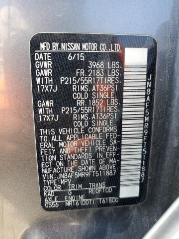 Photo 10 from auction – 2015 NISSAN JUKE S with VIN JN8AF5MR9FT511887