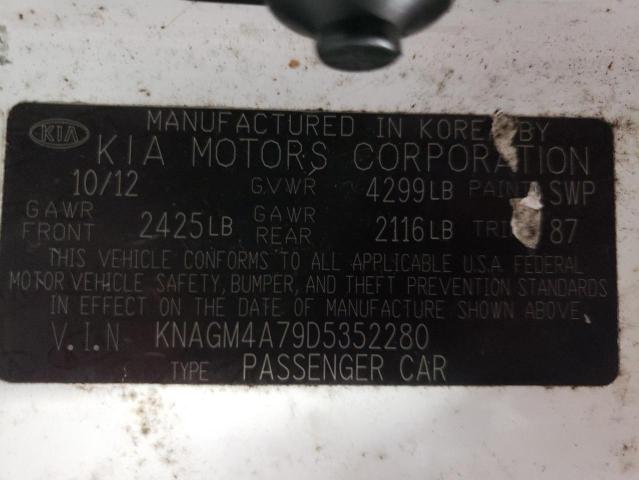 Photo 10 from auction – 2013 KIA OPTIMA LX with VIN KNAGM4A79D5352280