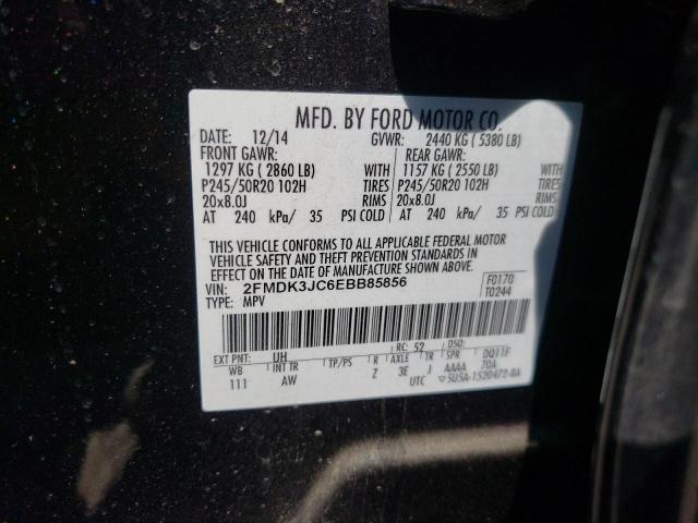 Photo 10 from auction – 2014 FORD EDGE SEL with VIN 2FMDK3JC6EBB85856