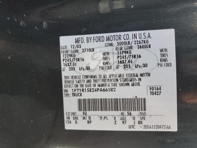 Photo 10 from auction – 2004 FORD RANGER SUP with VIN 1FTYR15E24PA66582