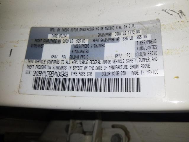 Photo 10 from auction – 2014 MAZDA 3 SPORT with VIN 3MZBM1U79EM104949