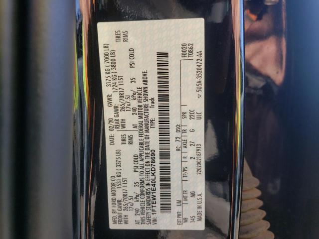 Photo 10 from auction – 2020 FORD F150 SUPER with VIN 1FTEW1E40LKD78690