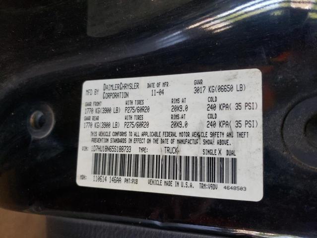 Photo 10 from auction – 2005 DODGE RAM 1500 S with VIN 1D7HU18N65S188733