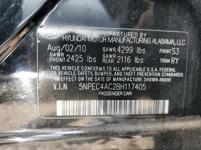 Photo 10 from auction – 2011 HYUNDAI SONATA SE with VIN 5NPEC4AC2BH117405