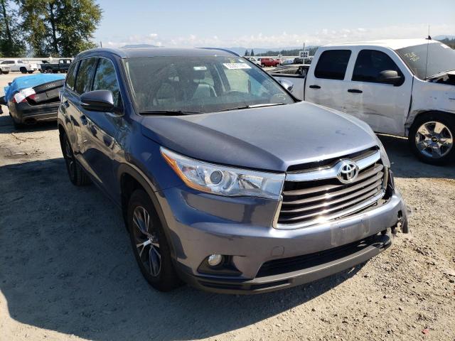 TOYOTA HIGHLANDER 2016 with VIN 5TDJKRFH9GS236024 - Photo from auction