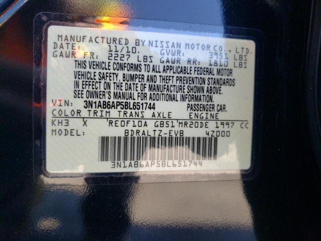 Photo 10 from auction – 2011 NISSAN SENTRA 2.0 with VIN 3N1AB6AP5BL651744
