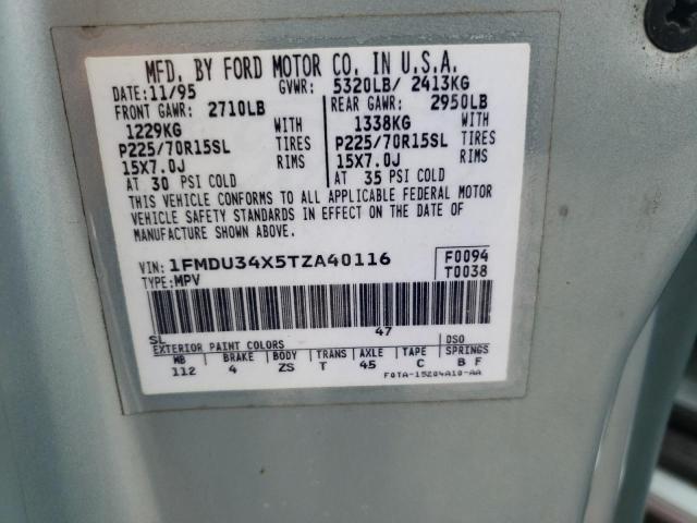 Photo 10 from auction – 1996 FORD EXPLORER with VIN 1FMDU34X5TZA40116