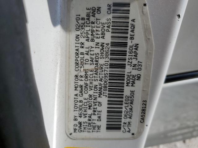 Photo 10 from auction – 2001 LEXUS GS 300 with VIN JT8BD69S710138624
