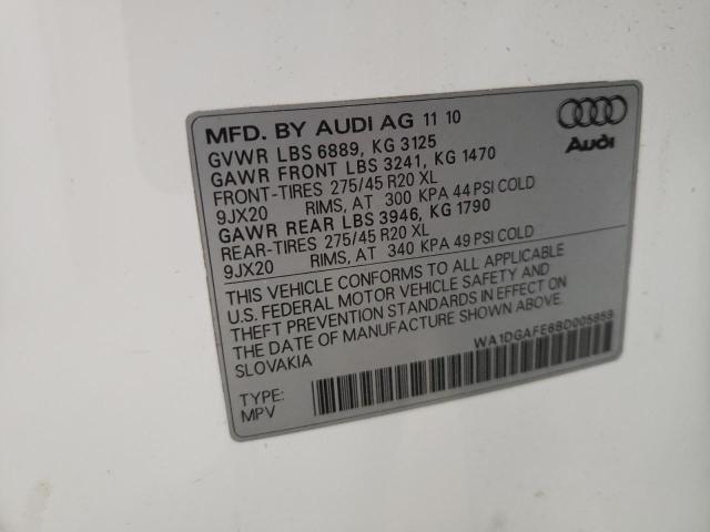 Photo 10 from auction – 2011 AUDI Q7 PRESTIG with VIN WA1DGAFE6BD005859