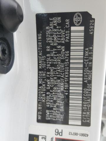 Photo 10 from auction – 2016 TOYOTA CAMRY LE with VIN 4T1BF1FK8GU154766
