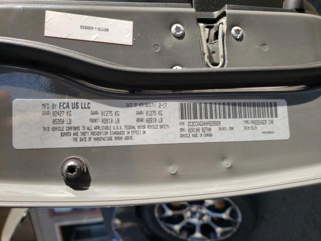 Photo 10 from auction – 2017 CHRYSLER 300 S with VIN 2C3CCAGGXHH529920