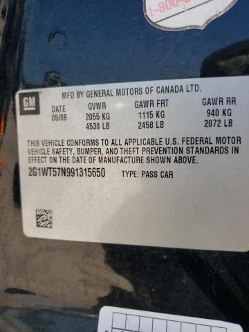 Photo 10 from auction – 2009 CHEVROLET IMPALA 1LT with VIN 2G1WT57N991315650