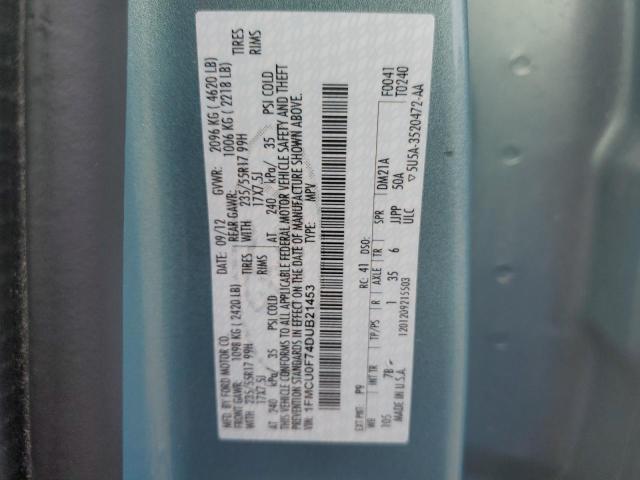 Photo 10 from auction – 2013 FORD ESCAPE S with VIN 1FMCU0F74DUB21453
