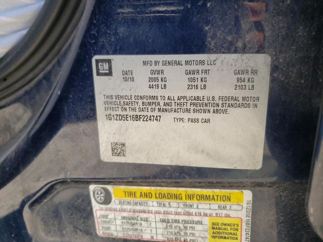 Photo 10 from auction – 2011 CHEVROLET MALIBU 2LT with VIN 1G1ZD5E16BF224747