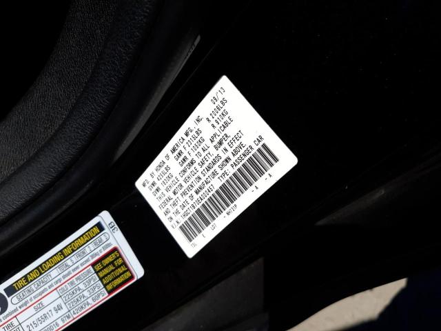 Photo 10 from auction – 2014 HONDA ACCORD EX with VIN 1HGCT1B70EA000457