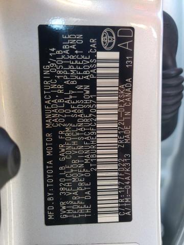 Photo 10 from auction – 2015 TOYOTA COROLLA L with VIN 2T1BURHE9FC270571