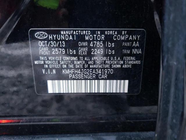 Photo 10 from auction – 2014 HYUNDAI AZERA GLS with VIN KMHFH4JG2EA341970