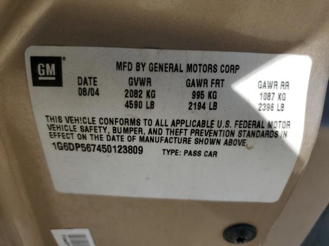 Photo 10 from auction – 2005 CADILLAC CTS HI FEA with VIN 1G6DP567450123809