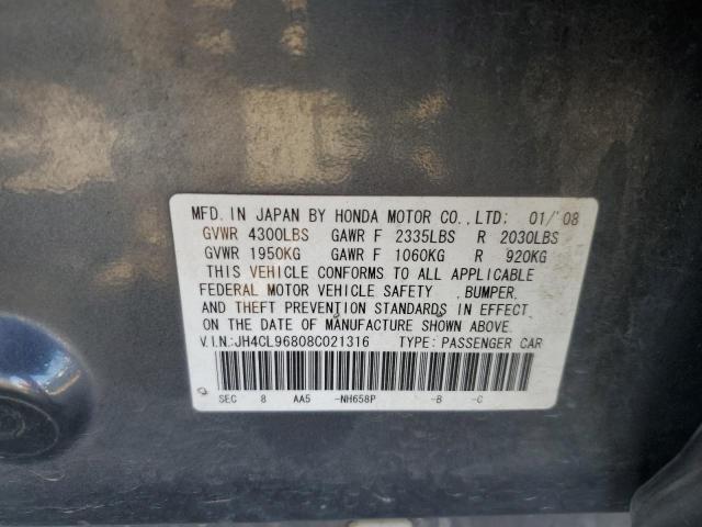 Photo 10 from auction – 2008 ACURA TSX with VIN JH4CL96808C021316