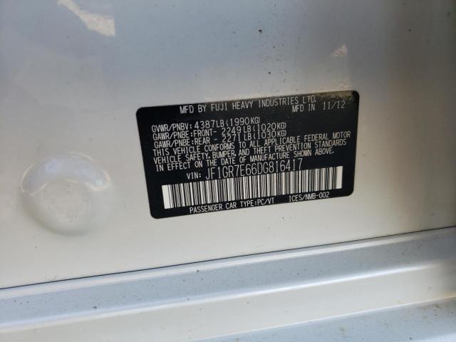 Photo 10 from auction – 2013 SUBARU IMPREZA WR with VIN JF1GR7E66DG816417