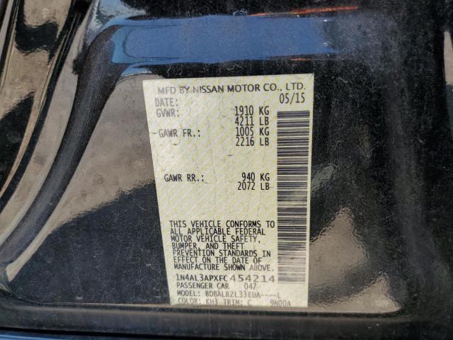Photo 10 from auction – 2015 NISSAN ALTIMA 2.5 with VIN 1N4AL3APXFC454214