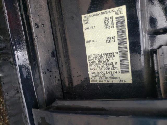 Photo 10 from auction – 2012 NISSAN ALTIMA BAS with VIN 1N4AL2AP7CC145743