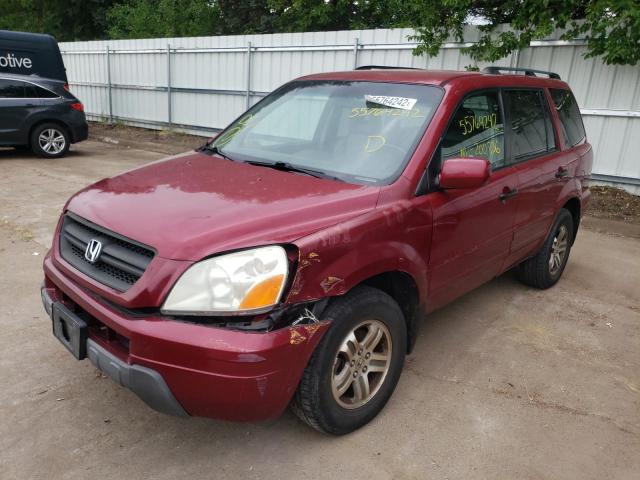 Photo 2 from auction – 2003 HONDA PILOT EXL with VIN 2HKYF18663H508206
