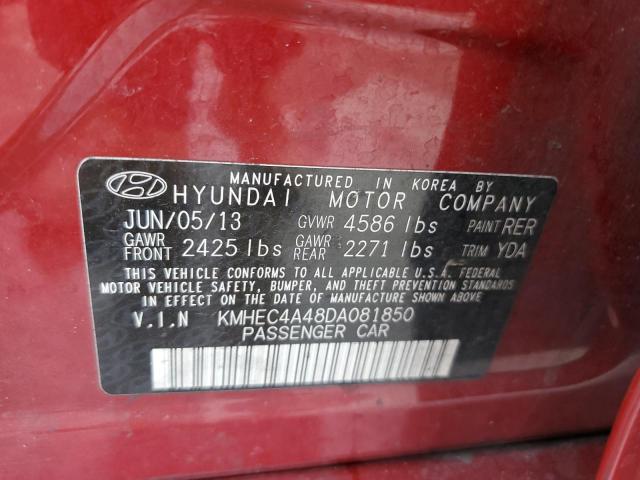 Photo 10 from auction – 2013 HYUNDAI SONATA HYB with VIN KMHEC4A48DA081850