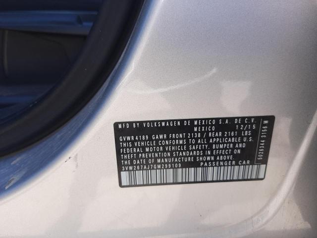 Photo 10 from auction – 2016 VOLKSWAGEN JETTA S with VIN 3VW267AJ7GM299109