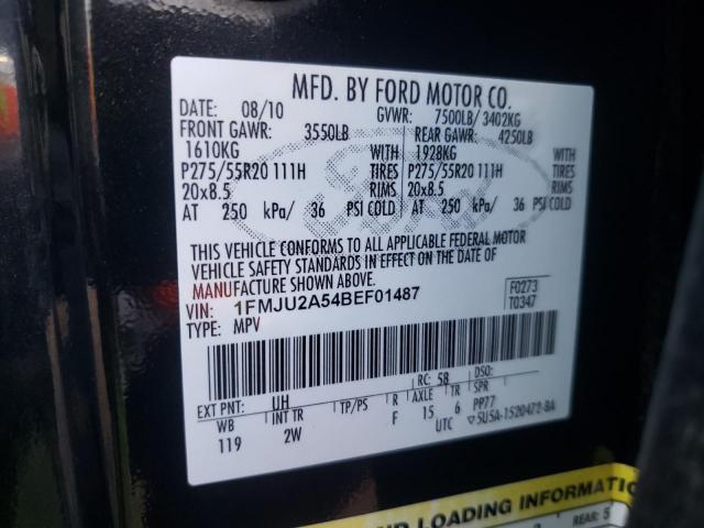 Photo 10 from auction – 2011 FORD EXPEDITION with VIN 1FMJU2A54BEF01487
