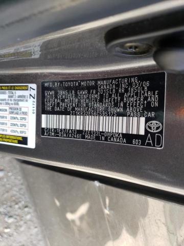 Photo 10 from auction – 2006 TOYOTA COROLLA MA with VIN 2T1KR32E56C595175