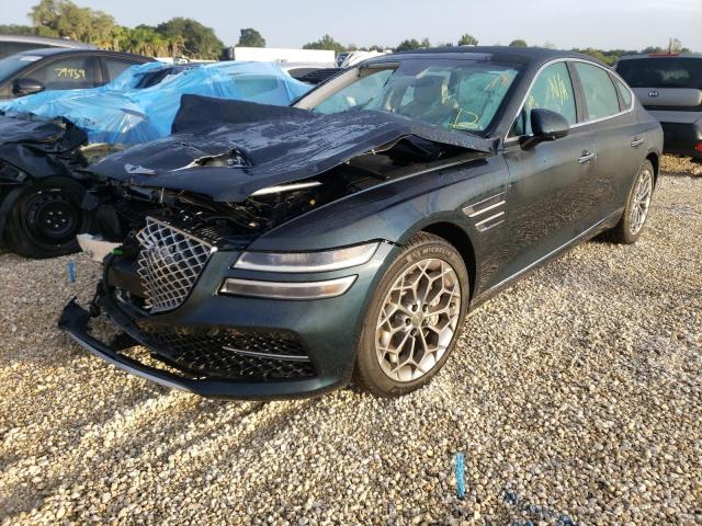 Photo 2 from auction – 2021 GENESIS G80 BASE with VIN KMTGC4SD5MU087990