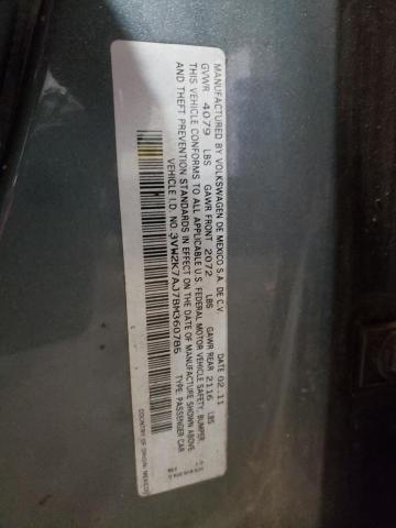 Photo 10 from auction – 2011 VOLKSWAGEN JETTA BASE with VIN 3VW2K7AJ7BM360785