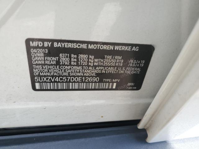 Photo 10 from auction – 2013 BMW X5 XDRIVE3 with VIN 5UXZV4C57D0E12690