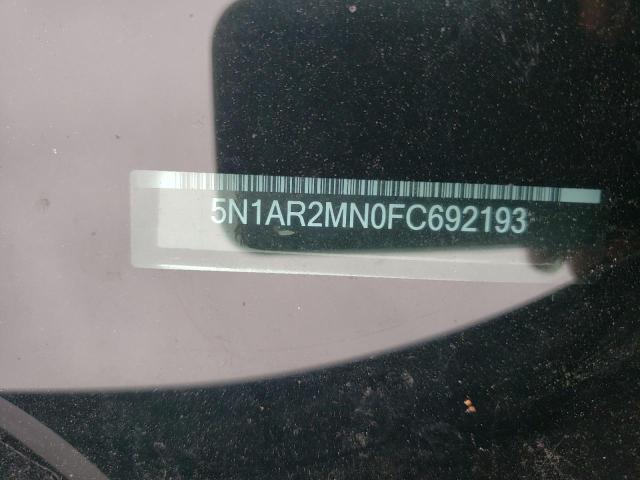 Photo 10 from auction – 2015 NISSAN PATHFINDER with VIN 5N1AR2MN0FC692193