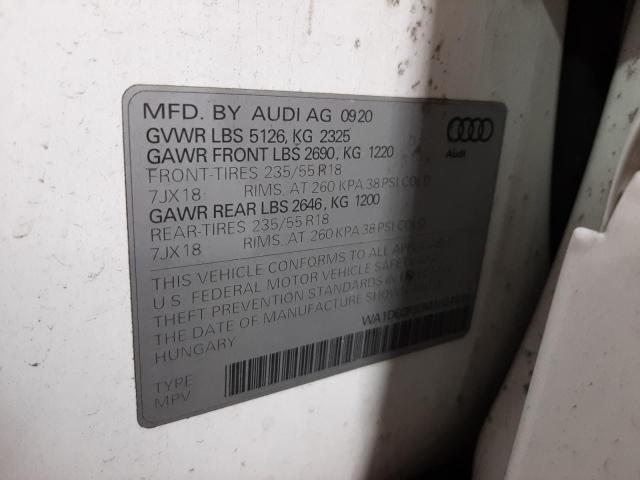 Photo 10 from auction – 2021 AUDI Q3 PREMIUM with VIN WA1DECF30M1024539