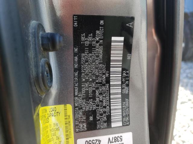 Photo 10 from auction – 2011 TOYOTA SIENNA XLE with VIN 5TDDK3DC6BS023946