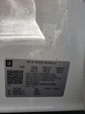 Photo 10 from auction – 2021 GMC ACADIA DEN with VIN 1GKKNXLS7MZ151004