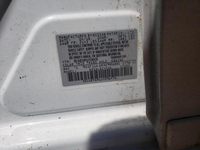 Photo 10 from auction – 2018 NISSAN SENTRA S with VIN 3N1AB7AP6JY296476