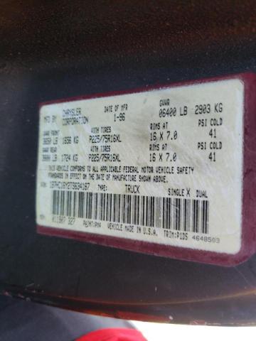 Photo 10 from auction – 1996 DODGE RAM 1500 with VIN 1B7HC16Y2TS634187